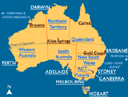 Map of Australia
